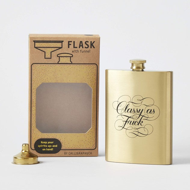 Bookreps Classy As Fuck Flask