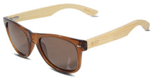 Load image into Gallery viewer, Moana Road Sunglasses 50/50s  Brown w/ Wood Arms
