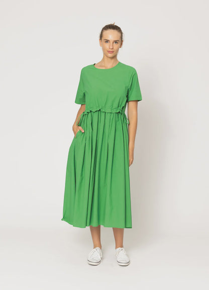 Two by Two Cotton Dress  Green