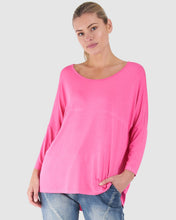 Load image into Gallery viewer, Betty Basics Milan 3/4 Sleeve Top Rouge
