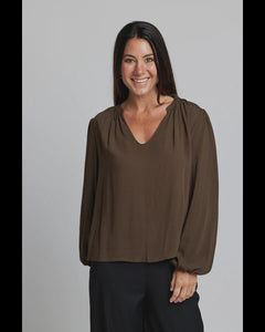 Stella + Gemma Hudson Blouse Dark Olive