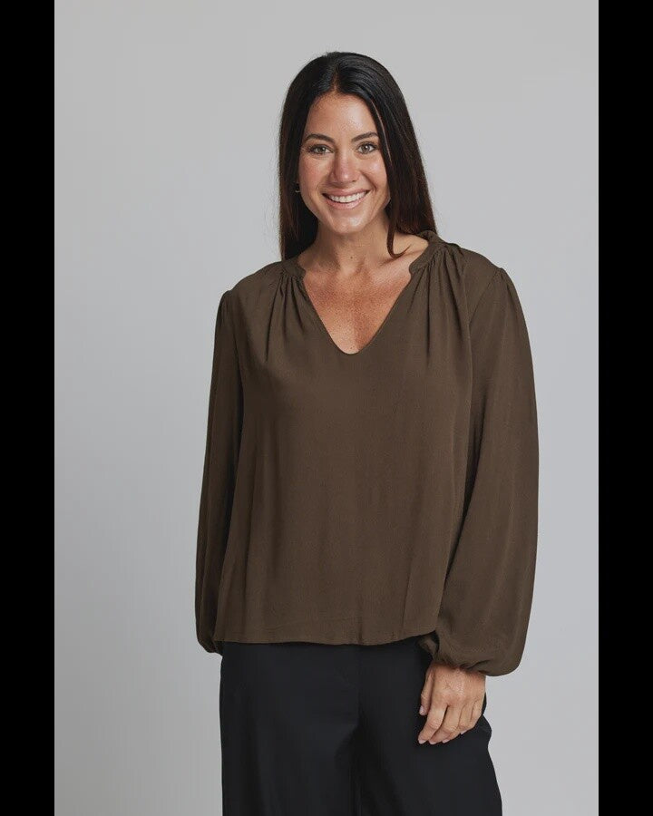 Stella + Gemma Hudson Blouse Dark Olive