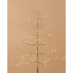 Stellar Haus Champagne Arctic Birch Seed Light Christmas Tree Large  - 210cm