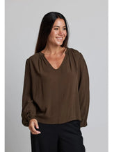 Load image into Gallery viewer, Stella + Gemma Hudson Blouse Dark Olive
