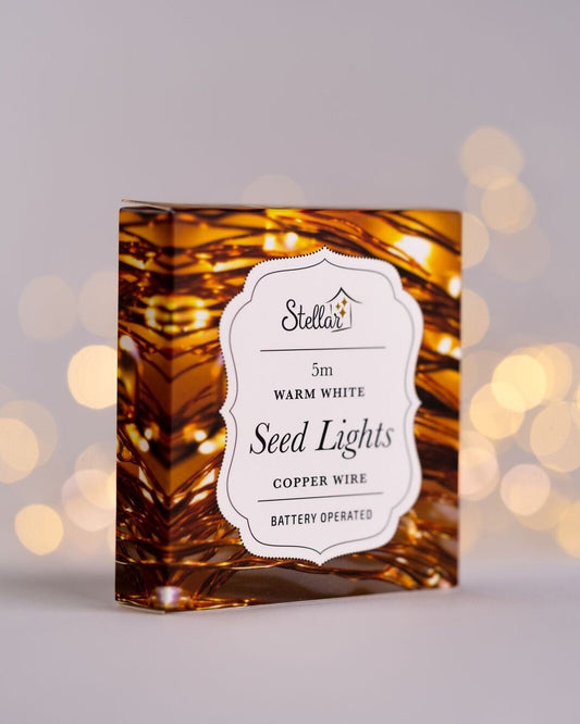Stellar Haus 5m Seed Lights -  Copper Battery