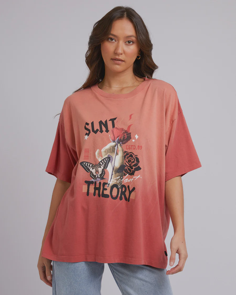 Silent Theory New Flame Tee Washed Red