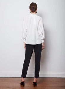 Wish The Label String Along Shirred Blouse Ivory