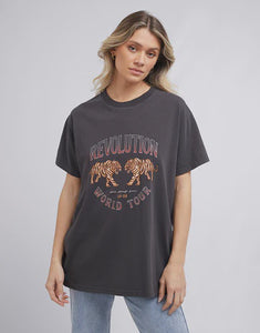 All About Eve Revolution Tee Washed Black