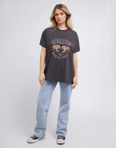 All About Eve Revolution Tee Washed Black