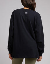 Load image into Gallery viewer, All About Eve Anderson Patched LS Tee Black
