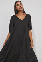 Load image into Gallery viewer, Haven Tanna Tiered Maxi Dress Jet
