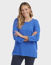 Load image into Gallery viewer, Elm  Annie 3/4 Sleeve Tee Royal Blue
