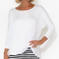 Load image into Gallery viewer, Betty Basics Atlanta 3/4 Sleeve Top White
