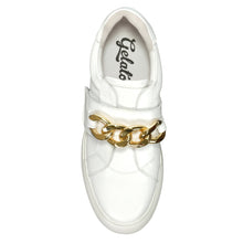 Load image into Gallery viewer, Gelato Enzo Shoe White with Gold Chain
