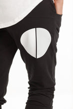 Load image into Gallery viewer, Home-Lee Apartment Pants Black with White/Grey Circle Dot
