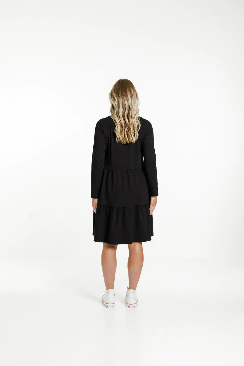 Homelee Long Sleeve Kylie Dress Black
