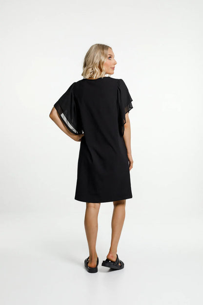 Homelee Lola Dress Black with Black Sleeves