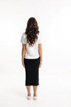 Load image into Gallery viewer, Home-Lee  Knitted Pencil Skirt Black
