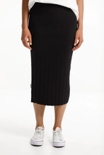 Load image into Gallery viewer, Home-Lee  Knitted Pencil Skirt Black
