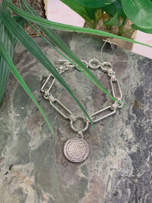 A & C Oslo Bracelet Coin of Relief Gold Plated