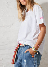 Load image into Gallery viewer, Hammill &amp; Co Basic Raw Boyfriend Tee White
