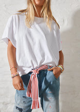 Load image into Gallery viewer, Hammill &amp; Co Basic Raw Boyfriend Tee White
