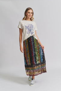 The Others The Panel Sequin Skirt Multi