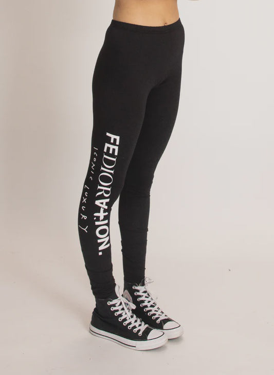 Federation Play Legging Pretty Lux Black/White