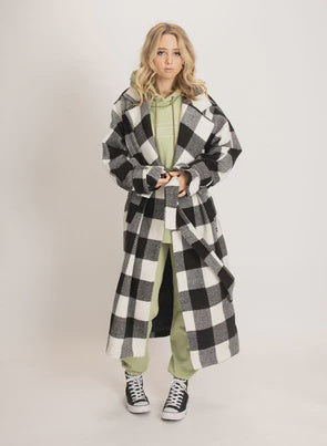 Federation Prize Coat Black Check