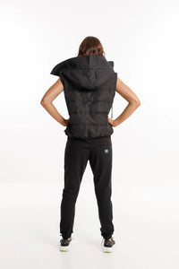 Rose Road Down Puffa Vest Black