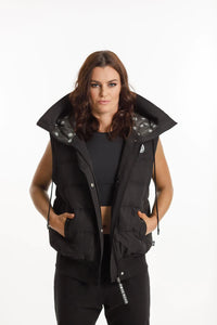 Rose Road Down Puffa Vest Black