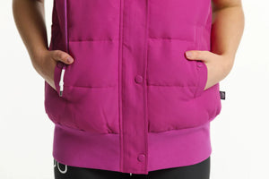 Rose Road Down Puffa Vest Ruby Rose