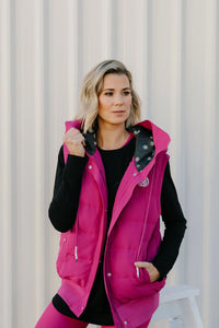 Rose Road Down Puffa Vest Ruby Rose