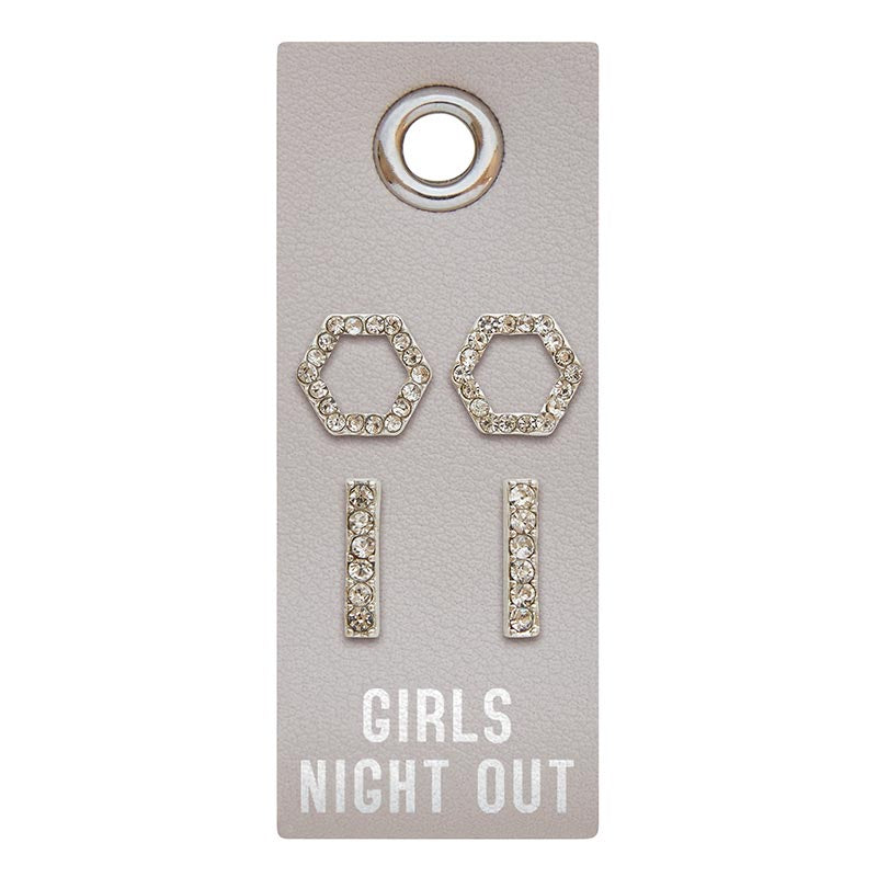 Artisanal Silver Stud Earrings - Girls Night Out