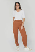 Load image into Gallery viewer, Stella + Gemma Hailey Cargo Pant Rust
