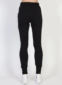 Federation Escape Trackies Black with Silver Zip