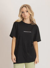 Load image into Gallery viewer, Federation Staple Tee Typo Black
