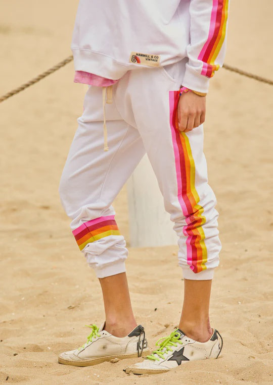 Hammill & Co Vibes Trackpant White