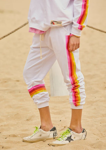 Hammill & Co Vibes Trackpant White