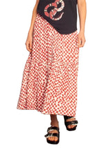 Load image into Gallery viewer, The Others Panel Skirt Henna Check
