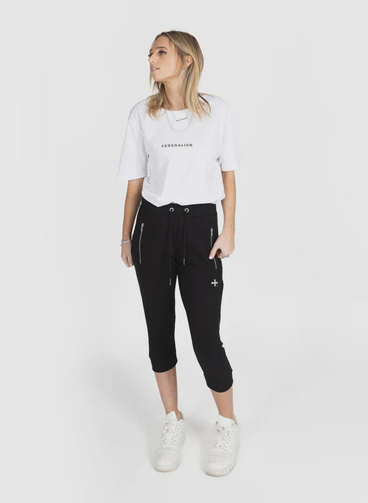 Federation Cut Trackies Lil Plus Black/Silver