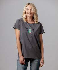 Moss by Mi Moso Bee Motif Tee Charcoal