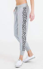 Load image into Gallery viewer, Sat &amp; Sun by 3rd Story Leopard Panel Jogger Grey Marle
