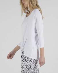 Betty Basics Atlanta 3/4 Sleeve Top White