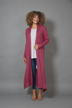 Load image into Gallery viewer, Eb &amp; Ive Cleo Longline Cardigan Mulberry
