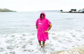 Moana Rd Towel Hoodies KIDS Pink
