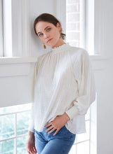 Load image into Gallery viewer, Wish The Label String Along Shirred Blouse Ivory
