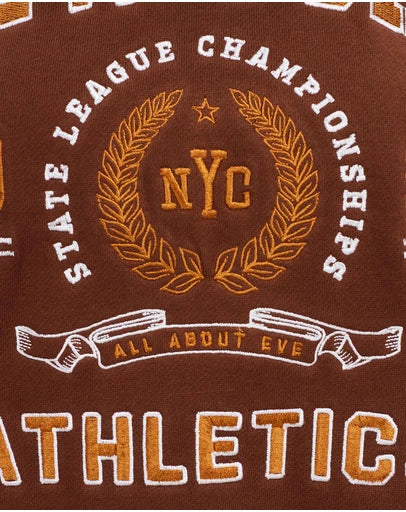 All About Eve NY Sports Sweater Brown