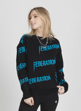 Load image into Gallery viewer, Federation Repetition Crew Black/Ocean
