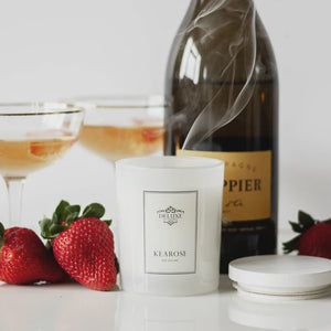 Kearose Strawberries & Champagne Candle - Small